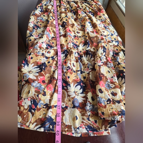 Natural Life Floral Smocked Tiered Maxi Dress - Size Medium - Picture 4 of 6